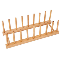 Étagère de rangement multifonctionnelle pour cuisine, Organisateur de cuisine en bambou, Organisateur de cuisine en bois pour placard à vaisselle
