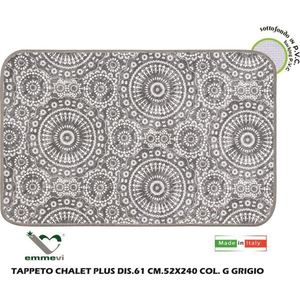 Set di Tappeti Grigi Chalet Plus Dimensioni 61cm X 52cm X 240cm - Product Image 1