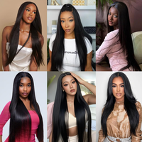Lot en gros de Cheveux Humains Naturels Remy Vietnamiens de Haute Qualité, 100% Bruts, Double Trame, Sans Chute ni Nœuds, pour Tissage et Extensions