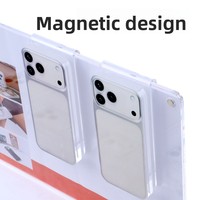 Support d'affichage en acrylique en forme de L pour coques de téléphone portable et écouteurs Bluetooth avec affichage numérique personnalisé