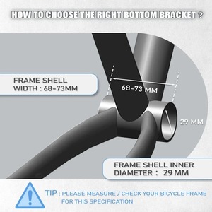 BUCKLOS BB68/73 soporte inferior de bicicleta 29mm <span class=keywords><strong>DUB</strong></span> bicicleta <span class=keywords><strong>eje</strong></span> medio aleación de aluminio bicicleta empuje inferior ultraligero BB piezas - Product Image 4