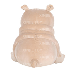 Juguete de Peluche de Perro Pug de Dibujos Animados Personalizado al por Mayor, Juguetes de Peluche de Perro Color Caqui, Juguete de Peluche de Perro Pug de Tamaño Personalizado - Product Image 2