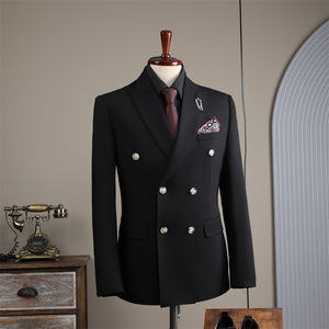 LCBZ Costume Homme 3 Pièces, Double Boutonnage, Manches Longues, Quatre Saisons, OEM, Vêtement Homme, Costume Formel Personnalisé, Smoking - Product Image 2