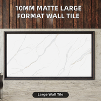 Carrelage mural en pierre frittée mate de 10 mm, 90x180 cm, anti-rayures, résistant aux taches, pour la salle à manger et le revêtement des halls d'hôtel