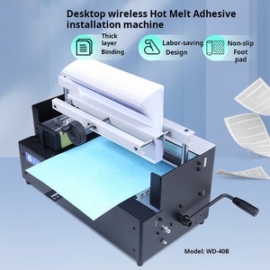 Rilegatrice Manuale a Colla 400 <span class=keywords><strong>Fogli</strong></span> Adesivo Termofusibile da Tavolo con Riscaldamento Automatico - Product Image 2