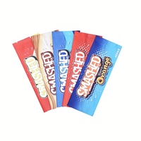 Envoltura de barra energética de Chocolate de diseño múltiple OEM, bolsita de embalaje de barra de proteína con sello trasero con muesca de rasgado