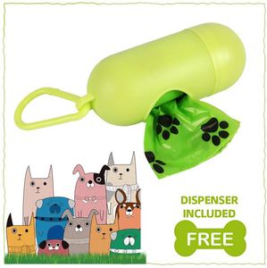 Bolsas para Excremento de Mascotas, Paquete de 16 Rollos Blancos con Dispensador, Ecológicas, a Prueba de Fugas, Biodegradables - Product Image 5