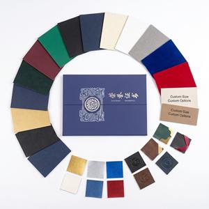 Cubierta Personalizada para Credencial <span class=keywords><strong>de</strong></span> Honor Plegable en Tres Partes, Porta Diplomas con Logotipo en Relieve - Product Image 6