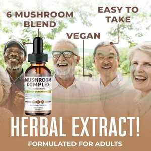 Extrait liquide de champignon Crinière de lion de qualité alimentaire, marque privée OEM, biologique, pour le soutien de la mémoire, en flacon - Product Image 2