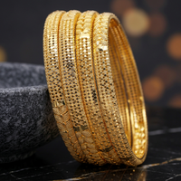 Bracelets traditionnels plaqués or de teinture en gros, bijoux de bracelets de mode, bracelets d'or de teinture en laiton, bijoux remplis d'or Oro Joyeria.