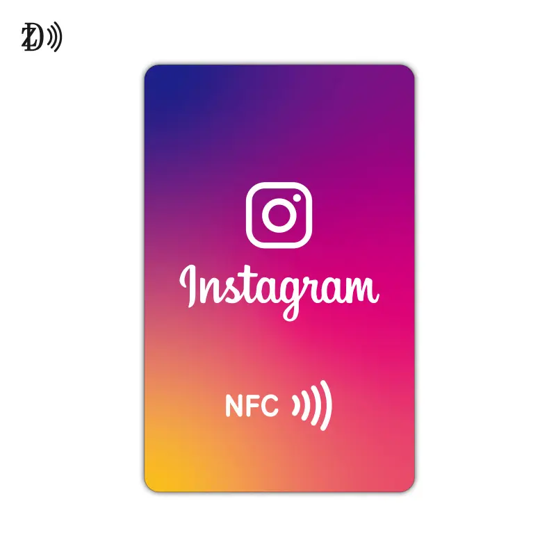 13,56 MHz Instagram Tiktok Google NFC Tippen Sie auf NTAG Ins teilen Sie RFID-Visitenkarten