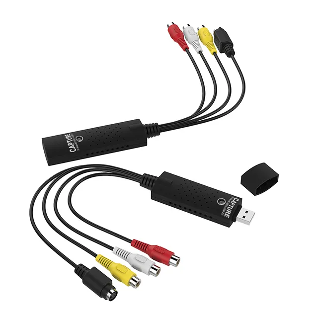 Аудио ТВ Видео VHS к ПК DVR карта без драйвера usb 2,0 Захват карты с PAL и NTSC видео форматом