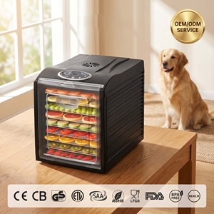Electric Household <strong>Food</strong> <strong>Dehydrator</strong> with 9 Stainless Steel Trays Digital Control Low Noise Easy to Clean up to 70C - Product Image 3