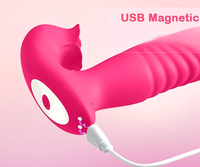 LOVE Ein neuer vibrierender DILDO mit 10 Vibrationsfrequenzen und Dehn- und Saugfunktion zur Stimulation von Klitoris, G-Punkt, Klitoris und Brustwarzen.