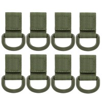 Boucle tactique Molle en forme de D pour sangle de sac à dos, support de clé pour bouilloire en forme de T, pour fixation sur sangle de sac à dos