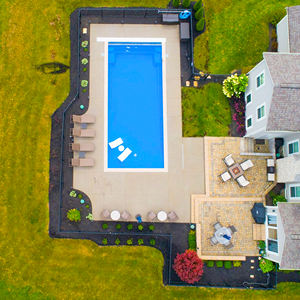 ชุดสระว่ายน้ำแบบตั้งพื้นทรงสี่เหลี่ยมผืนผ้า ยี่ห้อใหม่เอี่ยม พร้อมปั๊มน้ำด้านล่าง  ประกอบสำเร็จ  ดูแลรักษาง่าย  วัสดุไฟเบอร์กลาส  แบบไร้ขอบ - Product Image 5