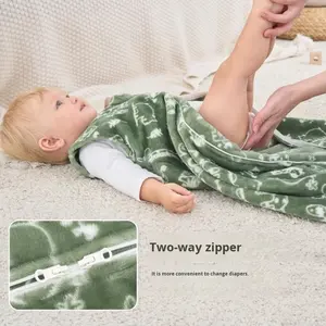 שק שינה לתינוקות סיטונאי, בגדי תינוקות חדשים מבד כותנה פלנל, שק שינה לתינוקות בהתאמה אישית, שק שינה לביש לתינוקות יוניסקס - Product Image 3