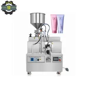 Jiahe Desktop Ultrasonic tube filling sealing machine for cosmetic plastic hose tube filler sealer Can fill cosmetic face cream