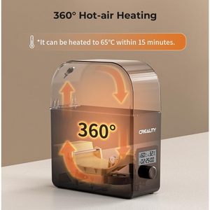 Boîte de séchage de filament Creality Pro avec chauffage à 360 degrés et ventilateur, rangement anti-poussière et anti-humidité pour bobines d'imprimante 3D - Product Image 2