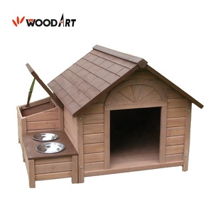 De Madera al aire libre Casa de perro perrera jaulas portátil para mascotas casas con perro - Product Image 5