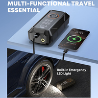 Compresseur d'air automatique sans fil 150PSI amélioré pour voiture Mini gonfleur de pneu électrique 4000mAh avec fonction Power Bank