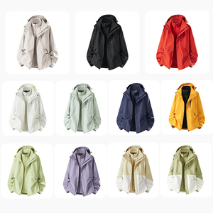 Женские и мужские комфортные и теплые двухслойные спортивные ветро- и водонепроницаемые дождевики 3-в-1 для осени - Product Image 3