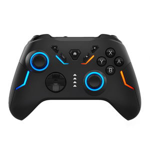เกมแพดไร้สายพร้อมไฟ RGB ตัวควบคุมเกมแบบตั้งโปรแกรมได้ 6 แกน สำหรับโทรศัพท์ พีซี สวิตช์ จอยสติ๊กสำหรับสวิตช์ - Product Image 1