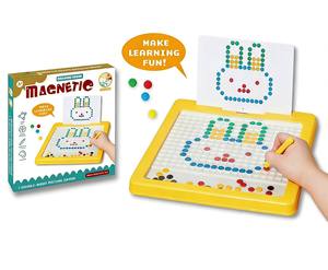 Tableau de dessin magnétique pour enfants |   Jouet de perles d'écriture <span class=keywords><strong>Magpad</strong></span> coloré portable |   Jouets éducatifs de voyage pour les tout-petits - Product Image 4