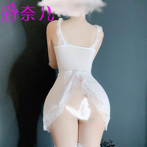 Meinaer lingerie wanita, seragam seksi wanita, kostum Suster merah muda lucu, renda, peran profesional klub malam menggoda - Product Image 2