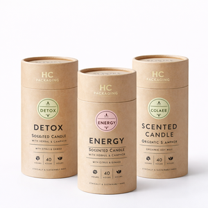 กล่องกระดาษทรงกระบอกคุณภาพสูงสำหรับบรรจุภัณฑ์เทียนหอมจากถั่วเหลือง กลิ่นหอมสำหรับบ้าน พร้อมโลโก้สั่งทำจากโรงงาน - Product Image 2