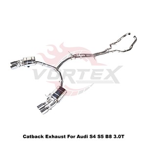 ท่อไอเสียสแตนเลส Vortex Performance สำหรับ Audi S4 S5 B8 3.0T ปี 2008-2017 พร้อมวาล์วสุญญากาศ อะไหล่แต่งท่อเก็บเสียง - Product Image 3