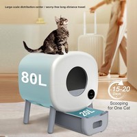 Bac à litière intelligent pour chat Modèle 12 Nettoyage entièrement automatique Désodorisation Entièrement fermé Contrôle à distance par application électrique Grande capacité