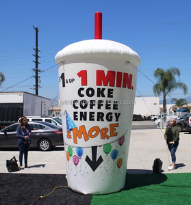 Anak-anak indah merah muda tiup susu kocok kaca diskon besar raksasa es krim tiup untuk promosi - Product Image 5