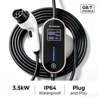 Chargeur EV portable Mennekes TYPE1 3,5 kW, étanche IP64, certifié CE RoHS, Plug and Play, sans WiFi, BYD SONG YUAN