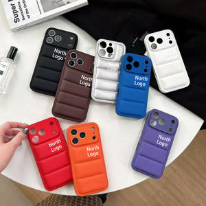 <span class=keywords><strong>Coque</strong></span> Doudoune de Luxe avec Logo de Marque de Mode pour <span class=keywords><strong>iPhone</strong></span> 17 Air 16 15 14 <span class=keywords><strong>13</strong></span> 12 11 Pro Max, Housse Matelassée Antichoc - Product Image 1