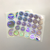 Autocollants holographiques 3D en vinyle, étiquettes adhésives, découpées, Logo personnalisé, sécurité, résistantes à l'eau, 1 pièce