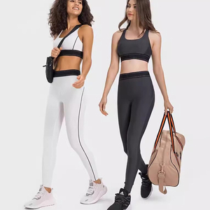 Ensembles de yoga AOLSIN pour femmes : Soutien-gorge de sport à dos élégant et col en U, antichoc, pour la course et le fitness, séchage rapide, sous-vêtements de yoga - Product Image 5