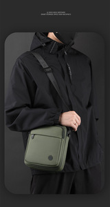 Bolso de hombro de nailon, bandolera informal impermeable con cremallera, bolso de mano de moda, bolsos cruzados de viaje para hombre - Product Image 5