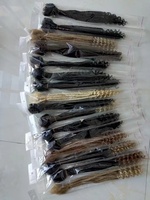 Extensions de dreadlocks en cheveux naturels, dreadlocks de 0,2 cm, 0,4 cm, 0,6 cm, 0,8 cm avec extrémités bouclées