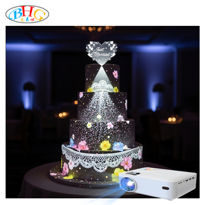 Pantalla de proyección inmersiva de pastel de mapeo de proyección 3D interactiva para celebración de bodas - Product Image 1