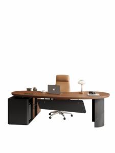 Nuevo Escritorio de Oficina Ejecutivo para Supervisor/Gerente, Diseño Minimalista Moderno con Forma de Anacardo, Cableado Oculto - Product Image 2