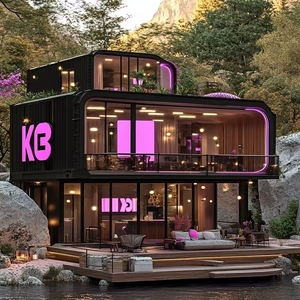 Luxury Space Capsule <strong>House</strong> for Glamping Prefabricated Steel Tiny <strong>House</strong> with Two Bedrooms Ideal for Outdoor Adventure - Product Image 1