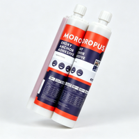 MOROPUS Colle chimique d'ancrage pour armatures, époxy bicomposant à injection, qualité construction, rouge/gris
