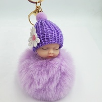 Vente en gros, petit sac cadeau artisanal, voiture, poupée en peluche, dessin animé, pendentif, poupée transfrontalière, fleur, pompon, porte-clés