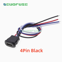 4-Pin-USB-Typ-C-Anschluss Buchse Mit Kartenverschluss 3A Hochstrom-Ladebuchse USB-C-Ladeanschluss