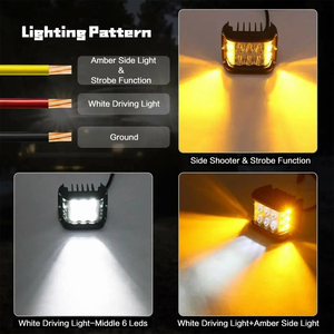 Nouveau 60W étanche lumière de travail LED barres lumineuses Spot Flood <span class=keywords><strong>phare</strong></span> led pour le travail conduite tout-terrain voiture tracteur camion hors route - Product Image 6