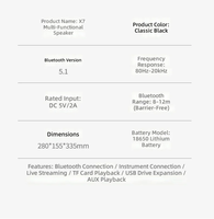 Haut-parleur de karaoké extérieur haute performance avec écran, deux micros sans fil, subwoofer portable de 6 pouces, système Android, USB/carte SD