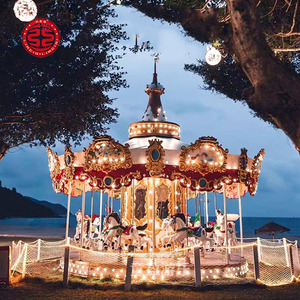 Chất lượng hàng đầu Carousel cưỡi ngựa trẻ em công viên giá tốt nhất của vui vẻ đi vòng Carousel sân chơi đồng tiền hoạt động bãi đậu xe Carousel - Product Image 5