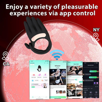 Meistverkaufter Palm APP-gesteuerter Vibrations-Penisring Vibrator zur Klitorisstimulation für Frauen Erotikprodukt zum Flirten
