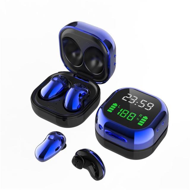 Popular Unique Design LED Digital Power Headphone S6 Earphones Headset Wireless Bluetooth Earbuds